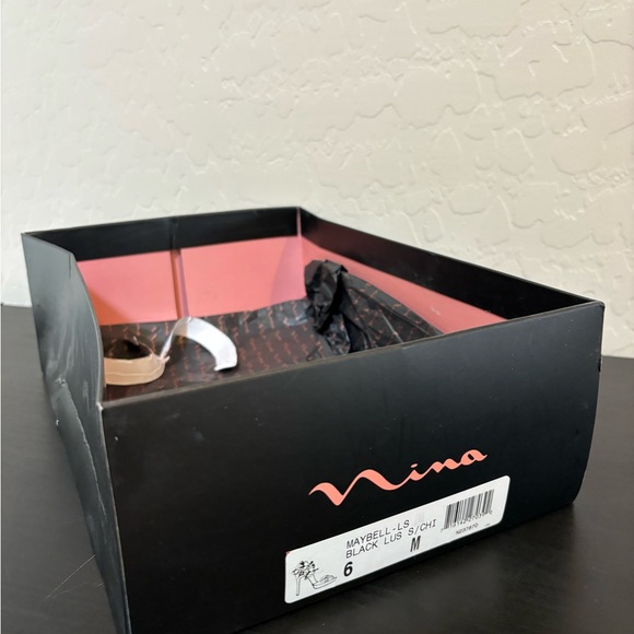 NINA 🖤 Satin Mabell Platform Heels - Picture 13 of 16